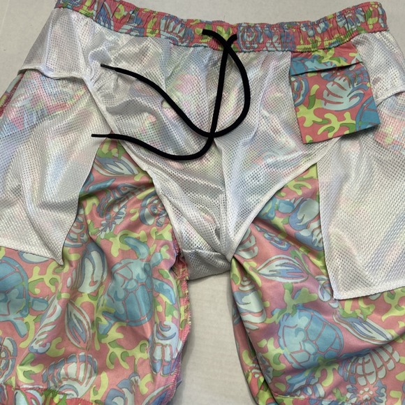 Mens Vineyard Vines Swim Trunks Shorts Sea‎ Turtles Sz Large Mesh Lining - Picture 6 of 7